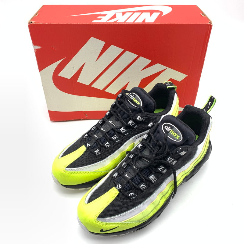 【中古美品】【メンズ】 NIKE ナイキ 538416-701 AIR MAX 95 "REVERSE VOLT" スニーカー 靴 160-260623-st-08-otoh カラー：ボルト/ブラック-ボルトグロー 万代Net店