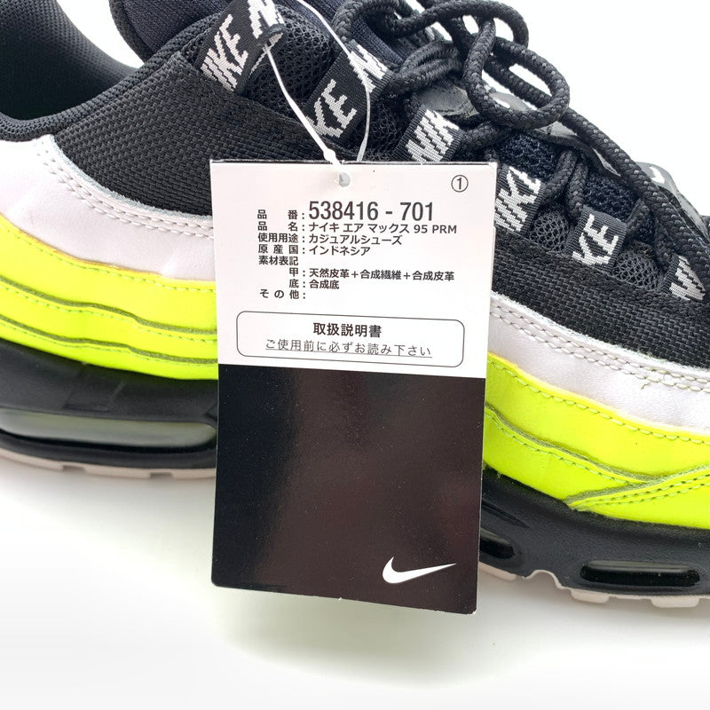 【中古美品】【メンズ】 NIKE ナイキ 538416-701 AIR MAX 95 "REVERSE VOLT" スニーカー 靴 160-260623-st-08-otoh カラー：ボルト/ブラック-ボルトグロー 万代Net店