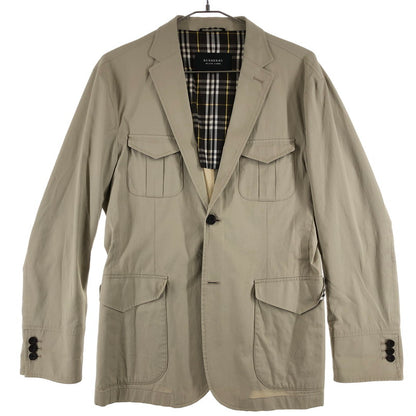 【中古品】【メンズ】 BURBERRY BLACK LABEL バーバリーブラックレーベル 4ポケット・ミリタリー（サファリ）テーラードジャケット 147-260512-sy-04-otoh サイズ：M カラー：ベージュ系 万代Net店