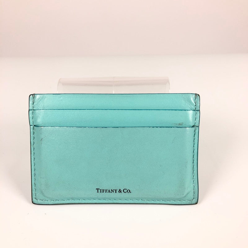 【中古品】【レディース】 TIFFANY＆CO. ティファニー カードケース パスケース 名刺入れ 182-260629-sm-04-otoh カラー：ティファニーブルー 万代Net店