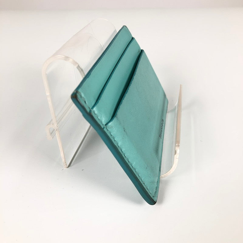 【中古品】【レディース】 TIFFANY＆CO. ティファニー カードケース パスケース 名刺入れ 182-260629-sm-04-otoh カラー：ティファニーブルー 万代Net店