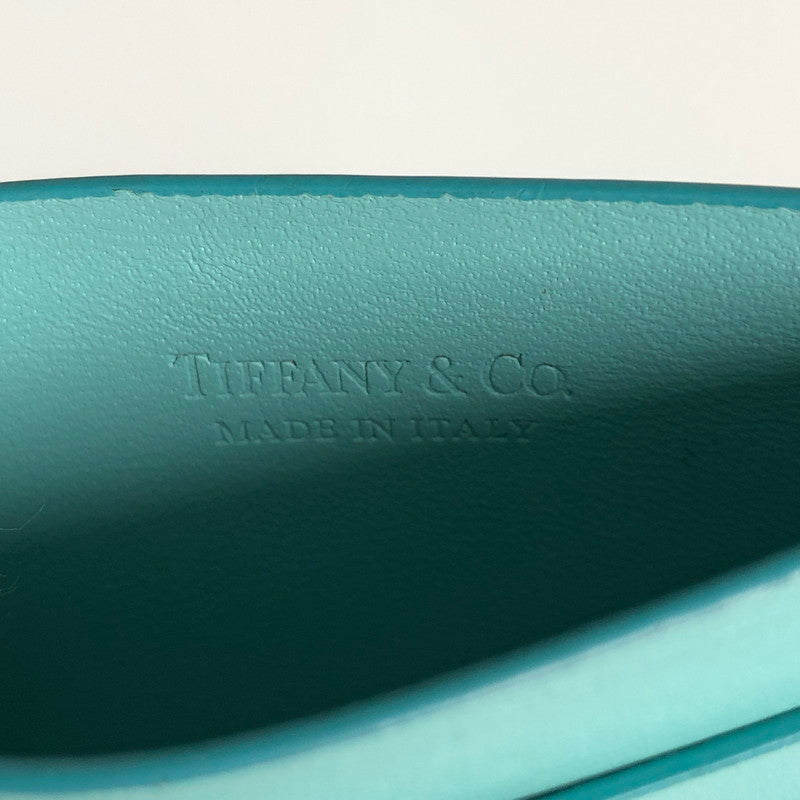 【中古品】【レディース】 TIFFANY＆CO. ティファニー カードケース パスケース 名刺入れ 182-260629-sm-04-otoh カラー：ティファニーブルー 万代Net店