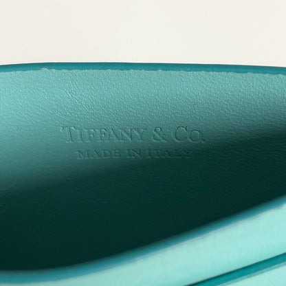 【中古品】【レディース】 TIFFANY＆CO. ティファニー カードケース パスケース 名刺入れ 182-260629-sm-04-otoh カラー：ティファニーブルー 万代Net店