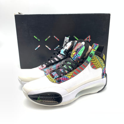 【中古美品】【メンズ】 NIKE ナイキ DA1900-900 AIR JORDAN 34 PE ”RUI HACHIMURA JAPAN” スニーカー 靴 160-260618-st-09-otoh カラー：ホワイト／マルチカラー／ブラッ 万代Net店