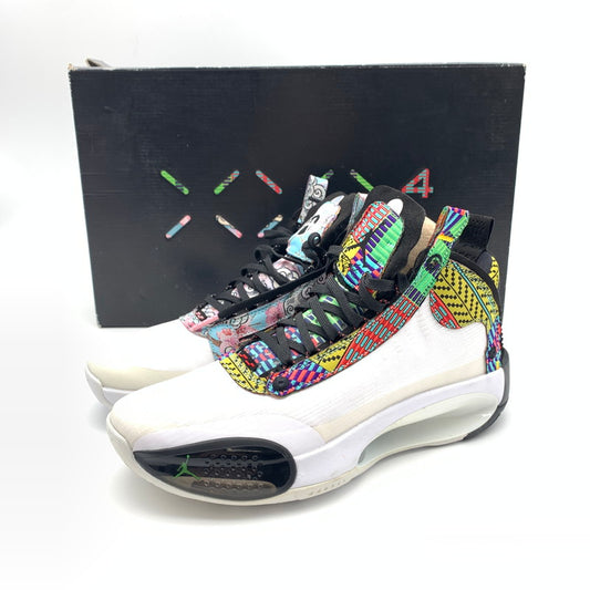 【中古美品】【メンズ】 NIKE ナイキ DA1900-900 AIR JORDAN 34 PE ”RUI HACHIMURA JAPAN” スニーカー 靴 160-260618-st-09-otoh カラー：ホワイト／マルチカラー／ブラッ 万代Net店