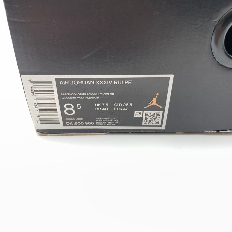 【中古美品】【メンズ】 NIKE ナイキ DA1900-900 AIR JORDAN 34 PE ”RUI HACHIMURA JAPAN” スニーカー 靴 160-260618-st-09-otoh カラー：ホワイト／マルチカラー／ブラッ 万代Net店