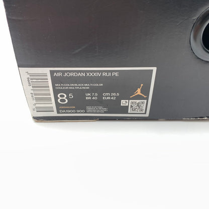 【中古美品】【メンズ】 NIKE ナイキ DA1900-900 AIR JORDAN 34 PE ”RUI HACHIMURA JAPAN” スニーカー 靴 160-260618-st-09-otoh カラー：ホワイト／マルチカラー／ブラッ 万代Net店