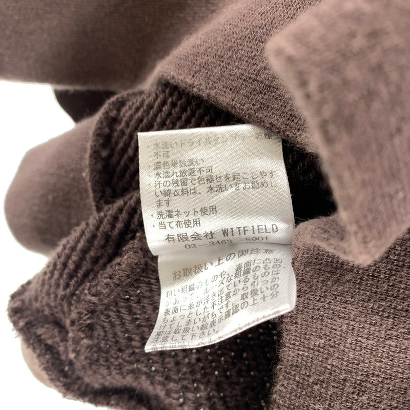 【中古品】【レディース】 MR.OLIVE ミスターオリーブ ハーフジップトップス ワッフルニット風スウェット 140-260506-sy-04-otoh サイズ：M カラー：ブラウン系 万代Net店