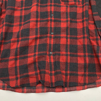 【中古美品】【メンズ】 MOUNTAIN RESEARCH MTR-3376 HOODED MT SHIRT マウンテンリサーチ 長袖シャツ ブランド 古着 (fuz) 140-260606-gm-13-oto サイズ：L カラー：レッド 万代Net店