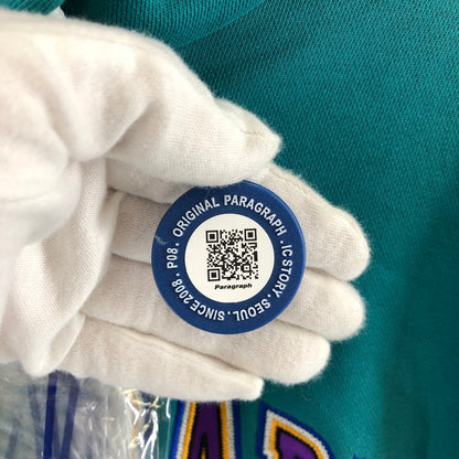 【中古美品】【メンズ】 PARAGRAPH LogoHoodie PARAGRAPH_NO.34 パラグラフ パーカー 142-260324-ts-04-otoh サイズ：フリー カラー：エメラルドグリーン 万代Net店