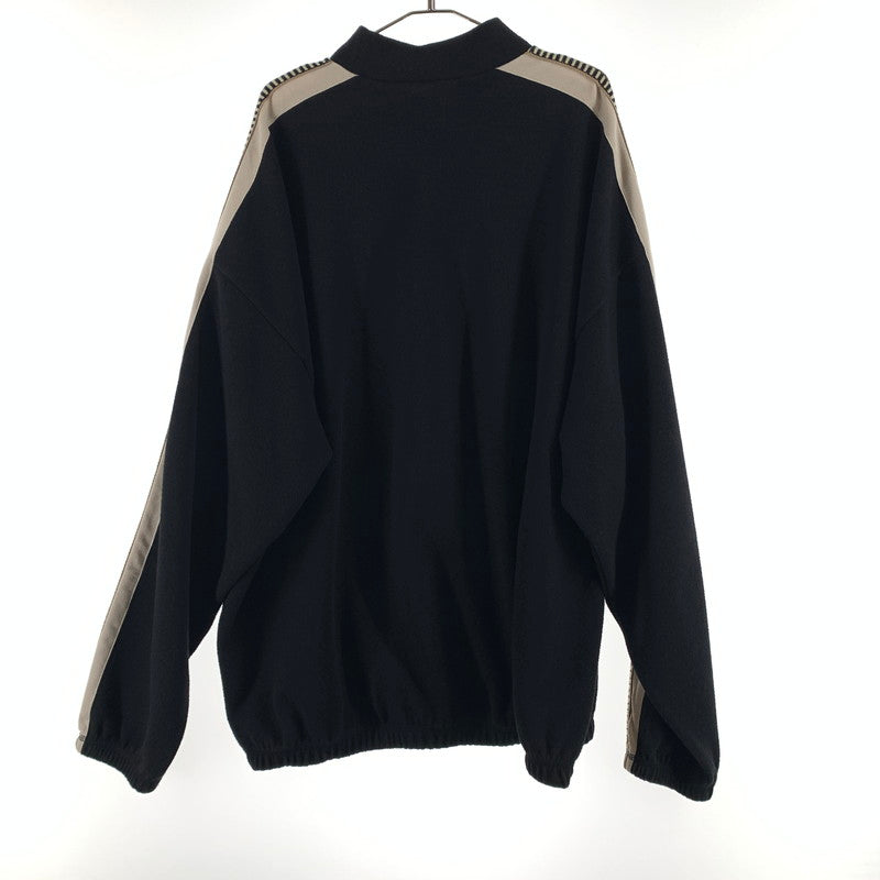 【中古品】【メンズ】 SASQUATCHFABRIX サスクワッチファブリックス 22SS-CSL-001 レーステープモックネックセーター 140-260607-st-06-otoh サイズ：XL カラー：ブラック 万代Net店