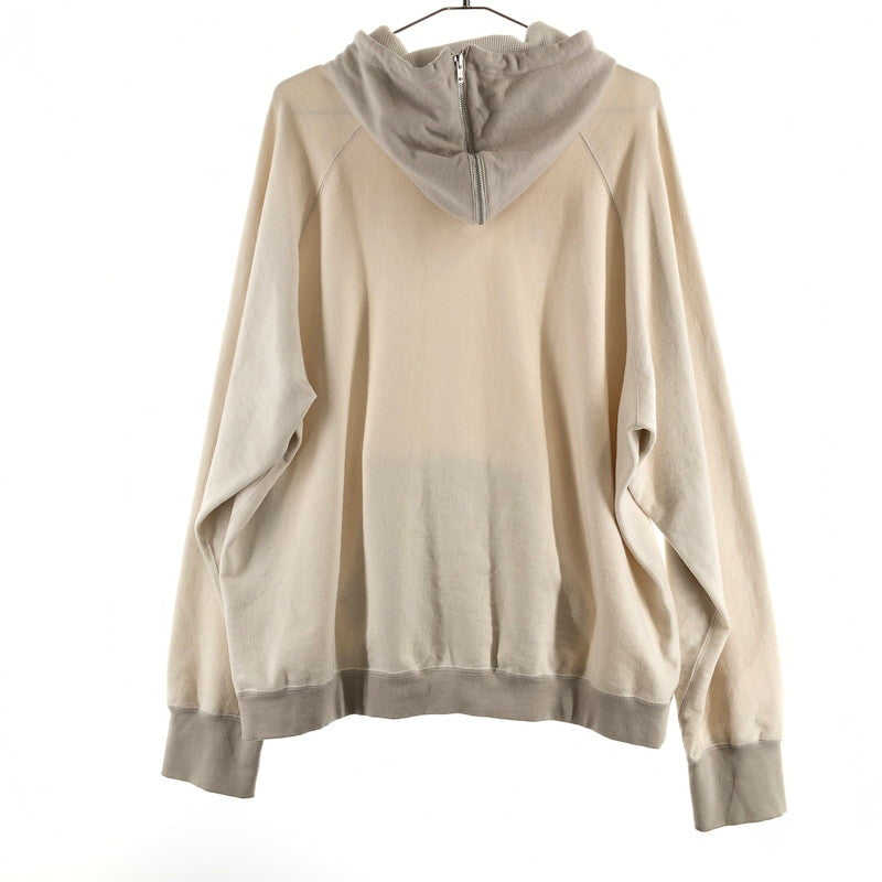 【中古品】【メンズ】 SABY A-101434 TWOTONE HOODED SHIRT サバイ ツートーン フーデッド スウェット パーカー 140-260612-sm-03-otoh サイズ：L カラー：クリーム 万代Net店