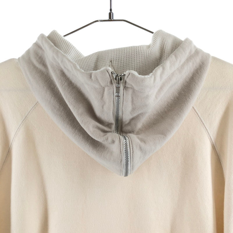 【中古品】【メンズ】 SABY A-101434 TWOTONE HOODED SHIRT サバイ ツートーン フーデッド スウェット パーカー 140-260612-sm-03-otoh サイズ：L カラー：クリーム 万代Net店