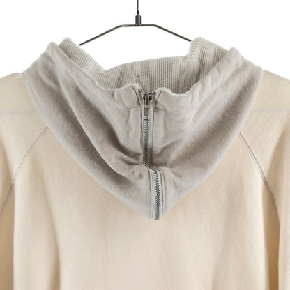 【中古品】【メンズ】 SABY A-101434 TWOTONE HOODED SHIRT サバイ ツートーン フーデッド スウェット パーカー 140-260612-sm-03-otoh サイズ：L カラー：クリーム 万代Net店