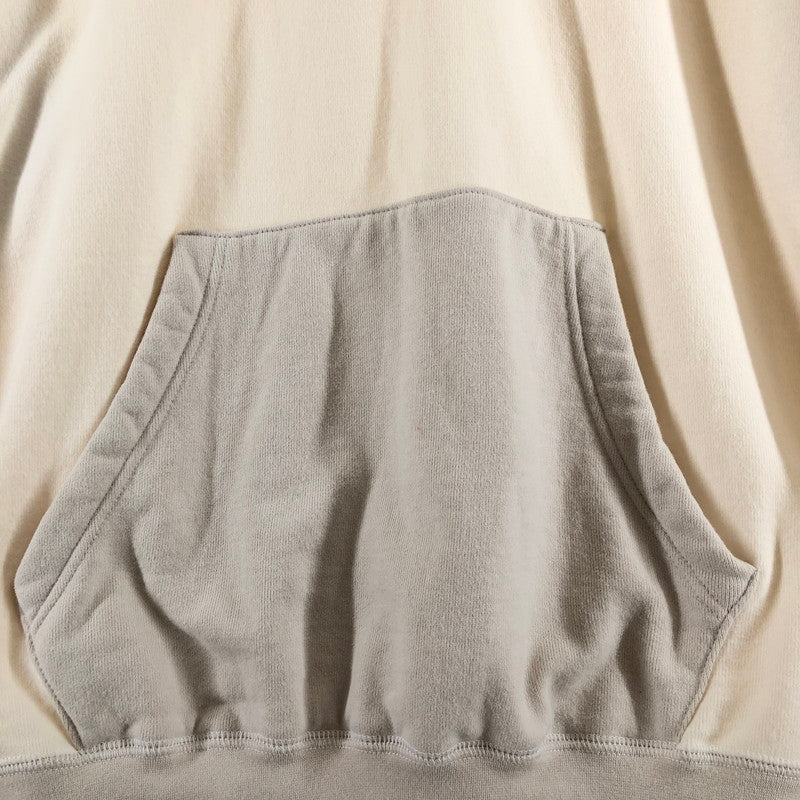 【中古品】【メンズ】 SABY A-101434 TWOTONE HOODED SHIRT サバイ ツートーン フーデッド スウェット パーカー 140-260612-sm-03-otoh サイズ：L カラー：クリーム 万代Net店