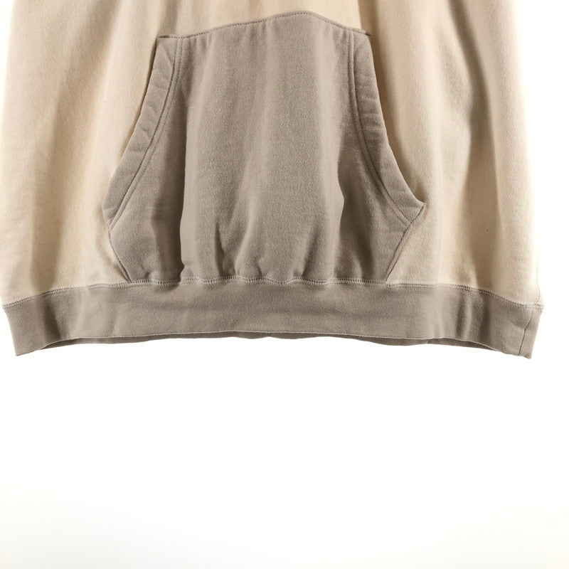 【中古品】【メンズ】 SABY A-101434 TWOTONE HOODED SHIRT サバイ ツートーン フーデッド スウェット パーカー 140-260612-sm-03-otoh サイズ：L カラー：クリーム 万代Net店