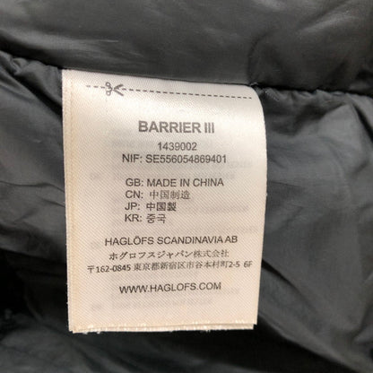 【中古品】【メンズ】 HAGLOFS ホグロフス BARRIER III HOOD　中綿ジャケット インシュレーションジャケット 144-260510-sy-03-otoh サイズ：L カラー：ブラック系 万代Net店