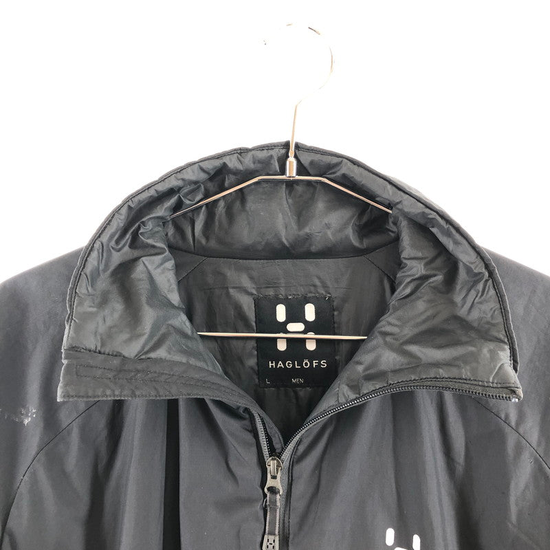 【中古品】【メンズ】 HAGLOFS ホグロフス BARRIER III HOOD　中綿ジャケット インシュレーションジャケット 144-260510-sy-03-otoh サイズ：L カラー：ブラック系 万代Net店