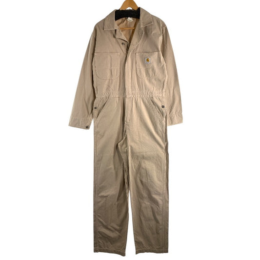【中古品】【メンズ】 CARHARTT カーハート ダック オールインワン つなぎ ブランド 古着 (fuz) 157-260606-gm-25-oto サイズ：40 カラー：ベージュ 万代Net店