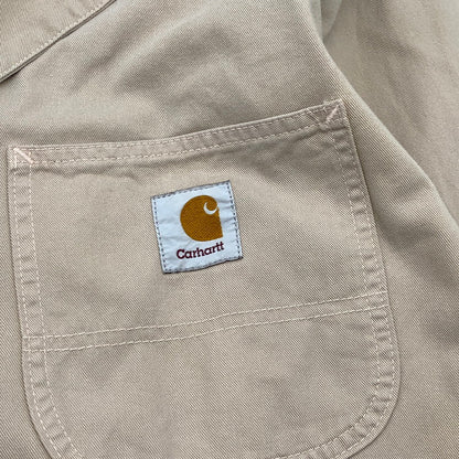 【中古品】【メンズ】 CARHARTT カーハート ダック オールインワン つなぎ ブランド 古着 (fuz) 157-260606-gm-25-oto サイズ：40 カラー：ベージュ 万代Net店
