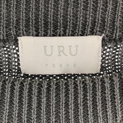 【中古品】【レディース】 URU TOKYO ウル東京 19SUK04 コットンシルクニット　チャコールグレー系 140-260506-sy-01-otoh サイズ：F カラー：チャコールグレー系 万代Net店