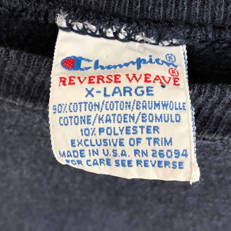 【中古品】【メンズ】 90's CHAMPION REVERSE WEAVE SWEATSHIRT 90年代 チャンピオン リバースウィーブ スウェットシャツ 146-260612-sm-02-otoh カラー：ネイビー 万代Net店