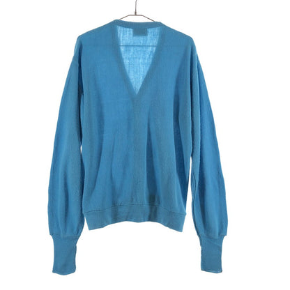 【中古品】【メンズ】 JC PENNY ジェイシーペニー アクリルニットカーディガン サックスブルー 146-260605-sm-03-otoh サイズ：L カラー：サックスブルー 万代Net店