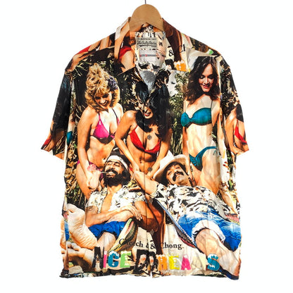 【中古品】【メンズ】 WACKO MARIA 21SS CHEECH&CHONG NICH DREAMS HAWAIAN SHIRT ワコマリア チーチ&チョン ハワイアンシャツ 半袖シャツ ブランド 古着 (fuz) 142-260606-gm-08-oto サイズ：L カラー：総柄 万代Net店