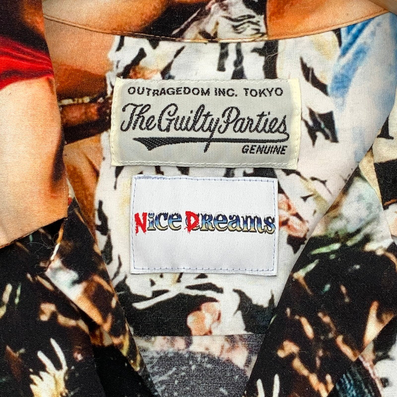 【中古品】【メンズ】 WACKO MARIA 21SS CHEECH&CHONG NICH DREAMS HAWAIAN SHIRT ワコマリア チーチ&チョン ハワイアンシャツ 半袖シャツ ブランド 古着 (fuz) 142-260606-gm-08-oto サイズ：L カラー：総柄 万代Net店
