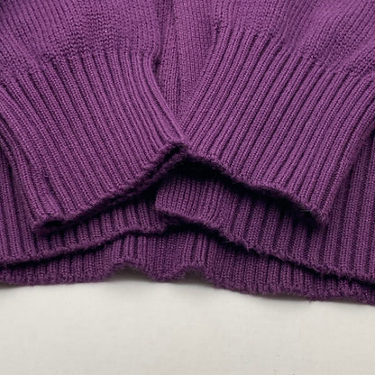 【中古品】【メンズ】 WACKO MARIA CLASSIC KNIT CARDIGAN ワコマリア クラシックニットカーディガン ブランド 古着 (fuz) 142-260606-gm-18-oto サイズ：L カラー：パープル 万代Net店