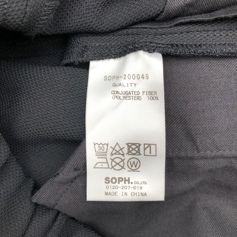 【中古品】【メンズ】 SOPHNET SOPH-200049 20SS HOPSACK WIDE CROPPED EASY PANTS ソフネ 153-260821-sm-02-otoh カラー：ブラック 万代Net店