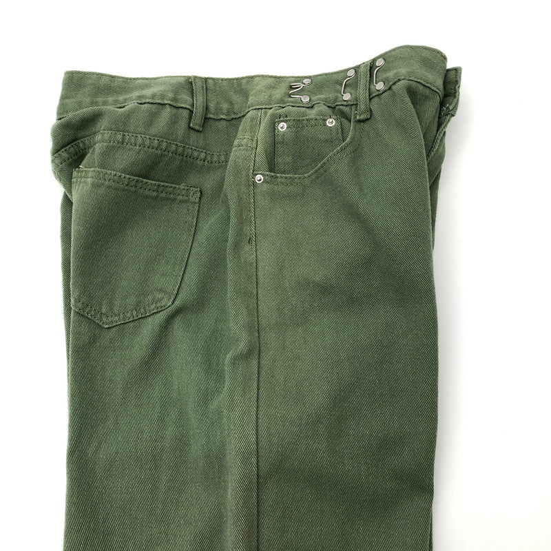 【中古品】【レディース】 MINJMINI STORE ミニミニストアハイウェストデニムワイドパンツ 174-260822-sm-02-otoh カラー：カーキ 万代Net店