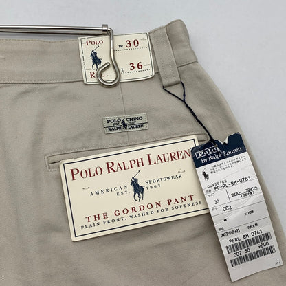 【中古品】【メンズ】 POLO RALPH LAUREN ポロ・ラルフローレン チノパンツ ポロチノ パンツ ボトムス ブランド 古着 (fuz) 158-260606-gm-22-oto サイズ：30 カラー：ベージュ 万代Net店