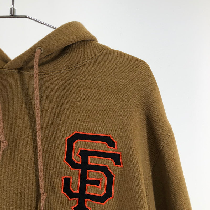 【中古美品】【メンズ】 F.C.REAL.BRISTOL FCRB-212023 21AW MLB TOUR TEAM SWEAT HOODIE エフシーレアルブリストル MLBツアー チームスウェットフーディ 142-260320-ts-02-otoh サイズ：S カラー：キャメル 万代Net店