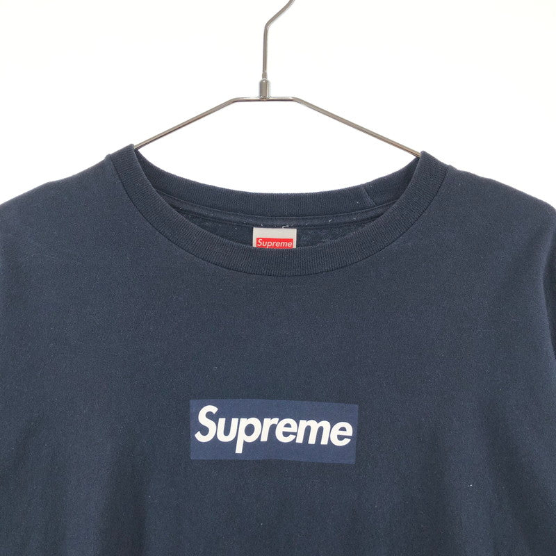 【中古品】【メンズ】 Supreme シュプリーム BOX LOGO L/S TEE 20AW ボックスロゴ ロングスリーブ Tシャツ ロンT 長袖 149-260402-nm-04-otoh サイズ：XL カラー：ネイビー 万代Net店