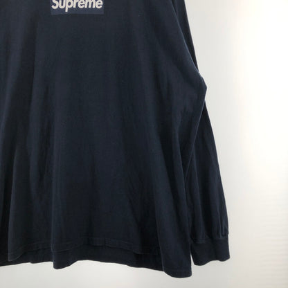 【中古品】【メンズ】 Supreme シュプリーム BOX LOGO L/S TEE 20AW ボックスロゴ ロングスリーブ Tシャツ ロンT 長袖 149-260402-nm-04-otoh サイズ：XL カラー：ネイビー 万代Net店