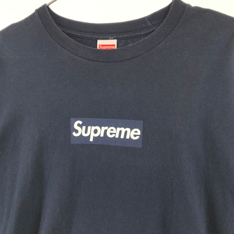 【中古品】【メンズ】 Supreme シュプリーム BOX LOGO L/S TEE 20AW ボックスロゴ ロングスリーブ Tシャツ ロンT 長袖 149-260402-nm-04-otoh サイズ：XL カラー：ネイビー 万代Net店