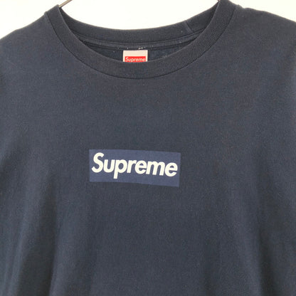【中古品】【メンズ】 Supreme シュプリーム BOX LOGO L/S TEE 20AW ボックスロゴ ロングスリーブ Tシャツ ロンT 長袖 149-260402-nm-04-otoh サイズ：XL カラー：ネイビー 万代Net店