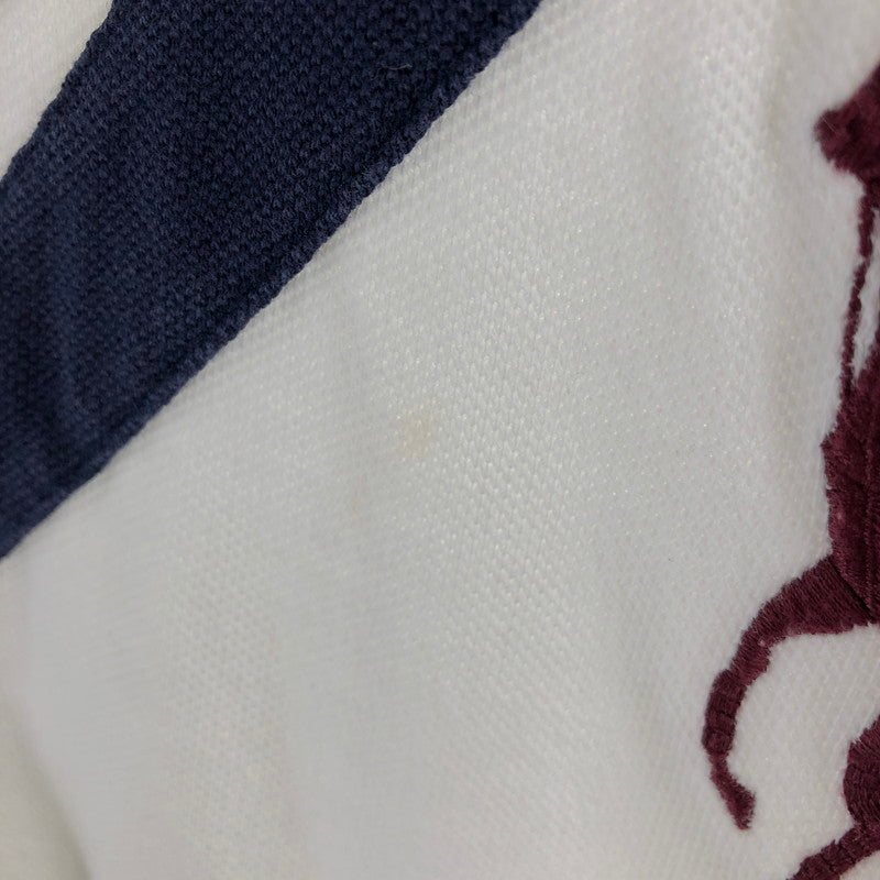 【中古品】【メンズ】 POLO RALPH LAUREN ポロ ラルフローレン ビッグポニー カスタムフィット 鹿の子ポロシャツ 146-260506-sy-05-otoh サイズ：L カラー：レッド・ブルー・ホワイト系 万代Net店