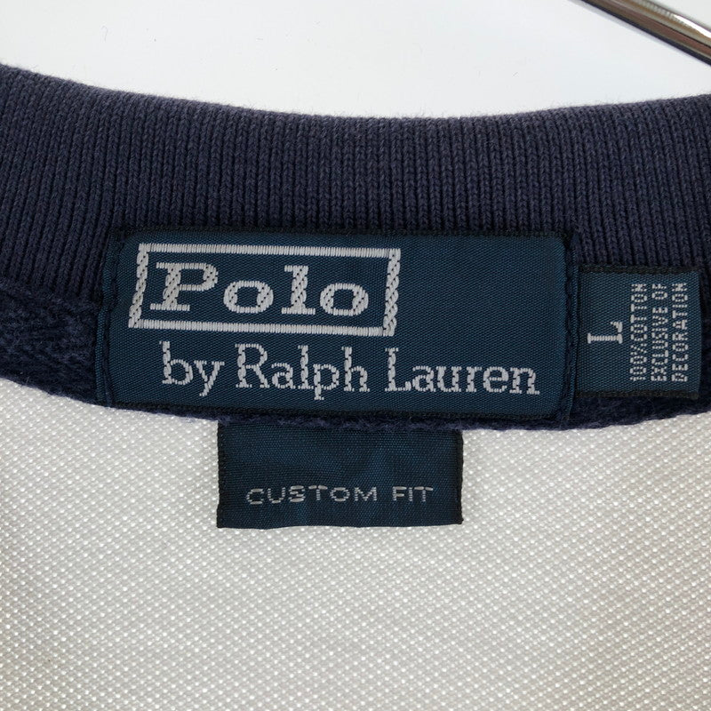 【中古品】【メンズ】 POLO RALPH LAUREN ポロ ラルフローレン ビッグポニー カスタムフィット 鹿の子ポロシャツ 146-260506-sy-05-otoh サイズ：L カラー：レッド・ブルー・ホワイト系 万代Net店