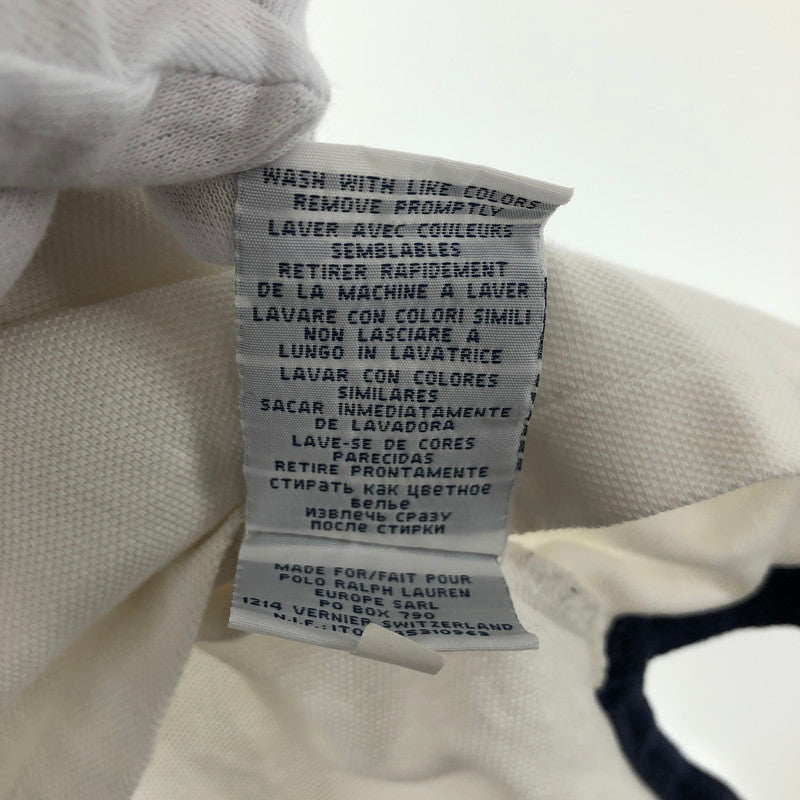 【中古品】【メンズ】 POLO RALPH LAUREN ポロ ラルフローレン ビッグポニー カスタムフィット 鹿の子ポロシャツ 146-260506-sy-05-otoh サイズ：L カラー：レッド・ブルー・ホワイト系 万代Net店