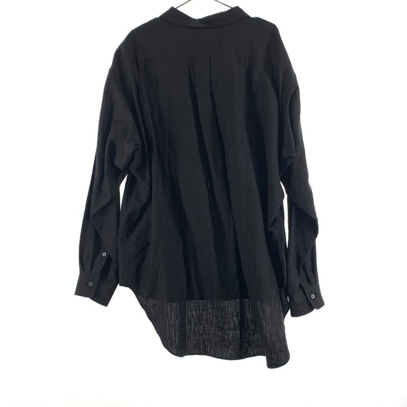 【中古品】【メンズ】 RAKINES ラキネス 01S19HN001H リネン 長袖シャツ 140-260607-st-03-otoh カラー：ブラック 万代Net店