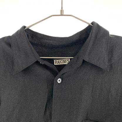 【中古品】【メンズ】 RAKINES ラキネス 01S19HN001H リネン 長袖シャツ 140-260607-st-03-otoh カラー：ブラック 万代Net店