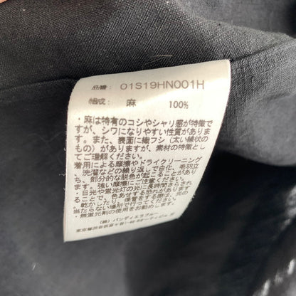 【中古品】【メンズ】 RAKINES ラキネス 01S19HN001H リネン 長袖シャツ 140-260607-st-03-otoh カラー：ブラック 万代Net店