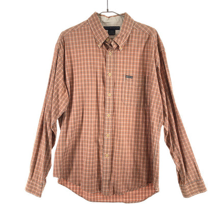 【中古品】【メンズ】 TOMMY HILFIGER トミー ヒルフィガー ヴィンテージ オールドトミー　長袖シャツ 147-260510-sy-06-otoh サイズ：XL カラー：ブラウン系・チェック柄 万代Net店