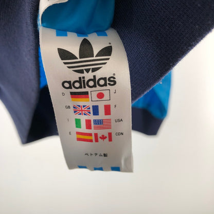 【中古品】【メンズ】 adidas アディダス ナイロンジャケット トレフォイルロゴ 148-260511-sy-07-otoh サイズ：M カラー：ブルー/ネイビーリブライン 万代Net店