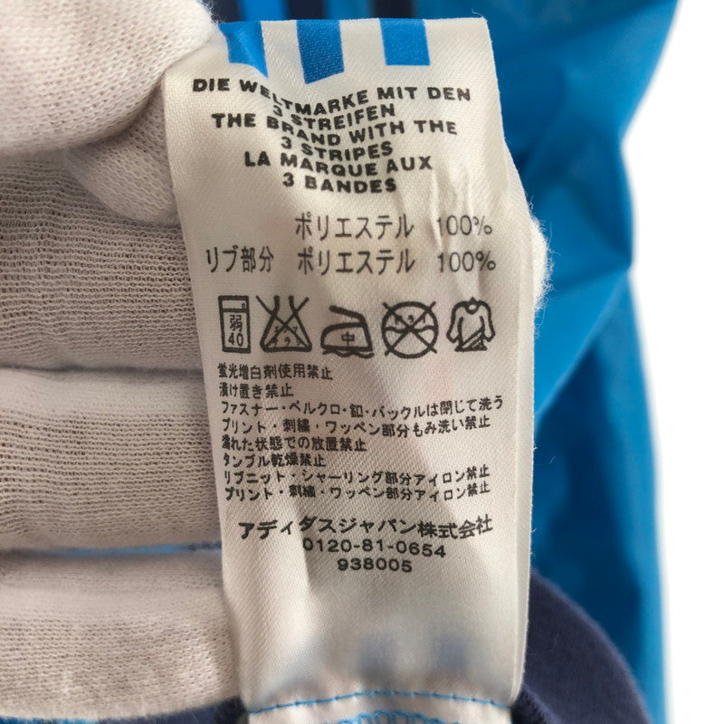 【中古品】【メンズ】 adidas アディダス ナイロンジャケット トレフォイルロゴ 148-260511-sy-07-otoh サイズ：M カラー：ブルー/ネイビーリブライン 万代Net店