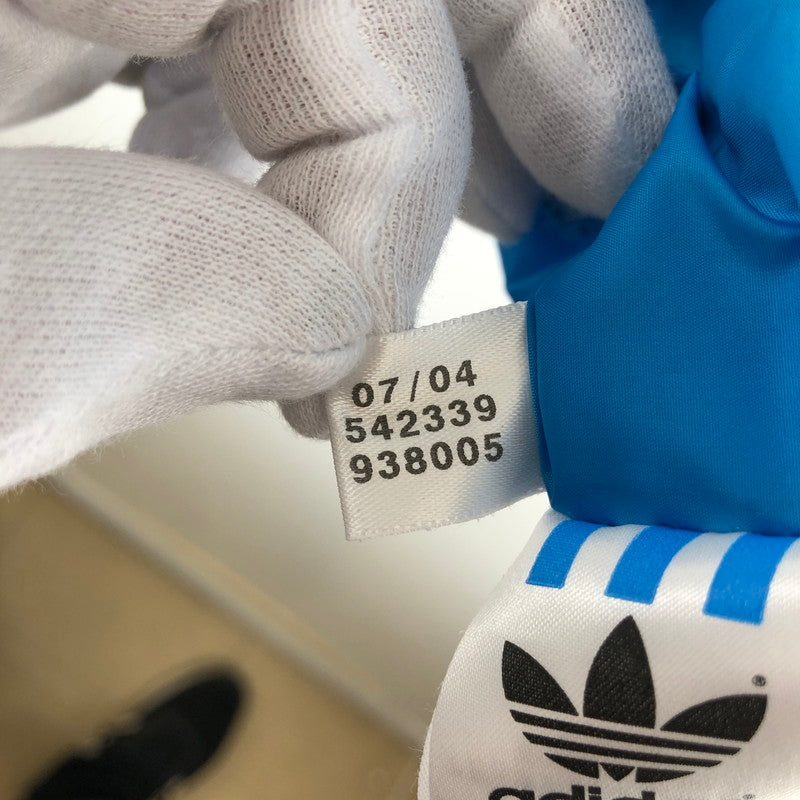 【中古品】【メンズ】 adidas アディダス ナイロンジャケット トレフォイルロゴ 148-260511-sy-07-otoh サイズ：M カラー：ブルー/ネイビーリブライン 万代Net店