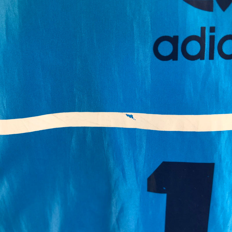 【中古品】【メンズ】 adidas アディダス ナイロンジャケット トレフォイルロゴ 148-260511-sy-07-otoh サイズ：M カラー：ブルー/ネイビーリブライン 万代Net店
