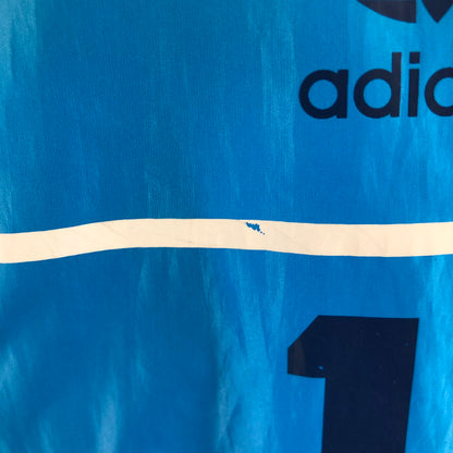 【中古品】【メンズ】 adidas アディダス ナイロンジャケット トレフォイルロゴ 148-260511-sy-07-otoh サイズ：M カラー：ブルー/ネイビーリブライン 万代Net店